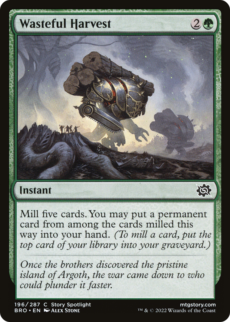 Wasteful Harvest (BRO-196) (Foil)