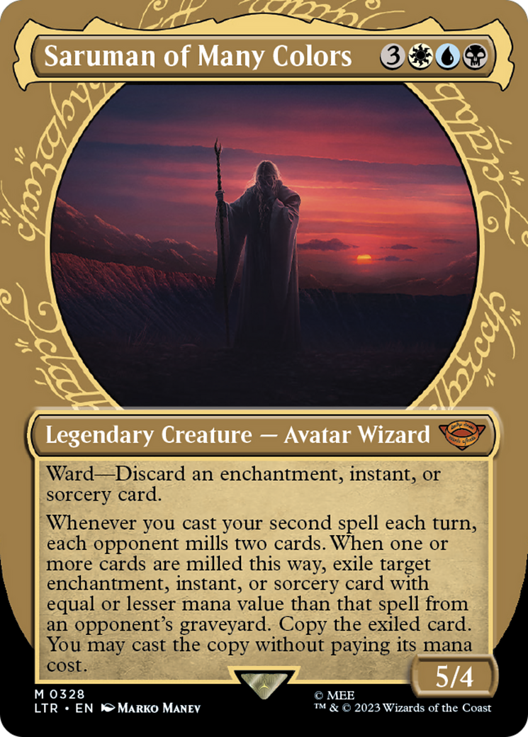 Saruman of Many Colors (LTR-328) (Showcase) (Borderless) (Foil)