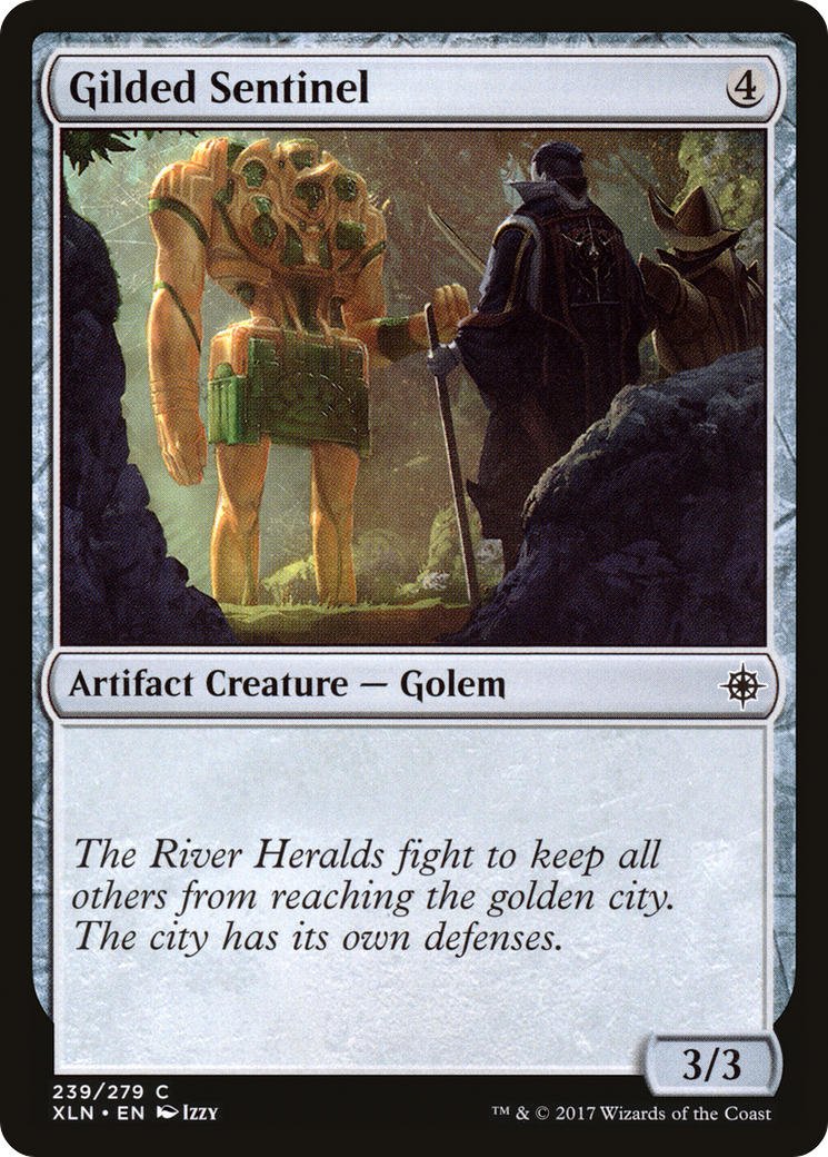 Gilded Sentinel (XLN-239) (Foil)