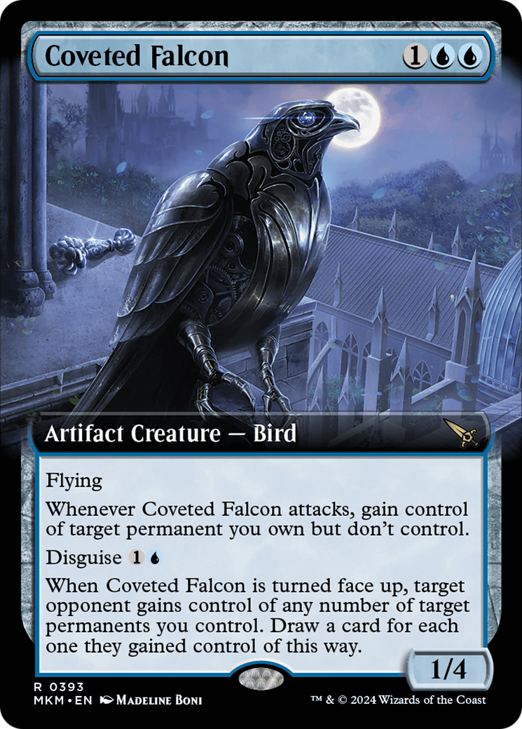 Coveted Falcon (MKM-393) (Extended Art) (Foil)