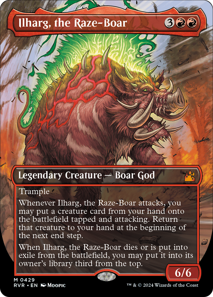 Ilharg, the Raze-Boar (RVR-429) (Borderless) (Foil)