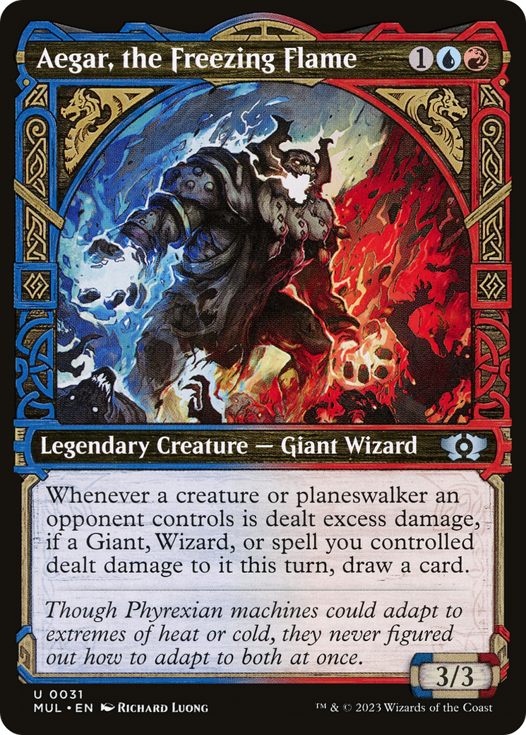 Aegar, the Freezing Flame (MUL-031) (Showcase) (Foil)