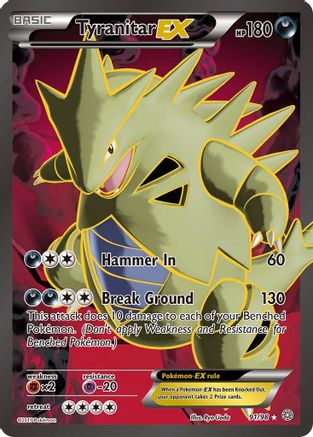 Tyranitar EX (91 Full Art) (AOR-091) (Holofoil)