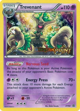 Trevenant (Prerelease) (PR-XY94) (Holofoil)