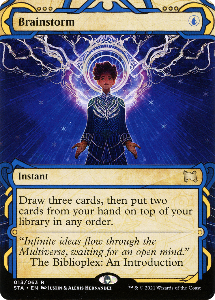 Brainstorm (STA-013) (Showcase) (Borderless) (Foil)