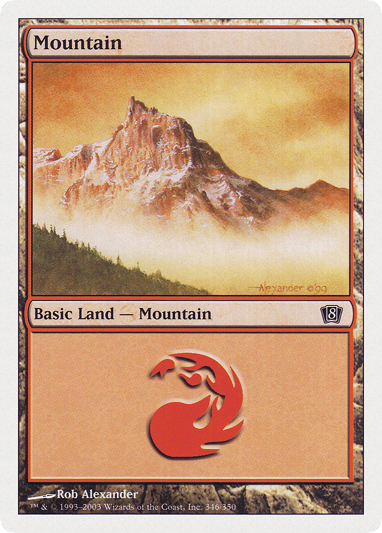 Mountain (346) (8ED-346★) (Foil)