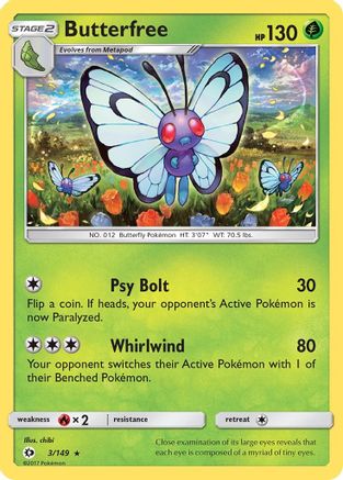 Butterfree (SUM-003) (Reverse Holofoil)