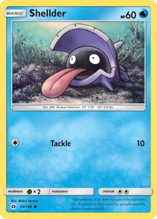 Shellder (SUM-033) (Reverse Holofoil)