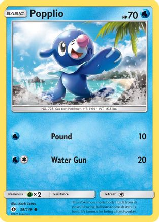 Popplio (SUM-039) (Reverse Holofoil)