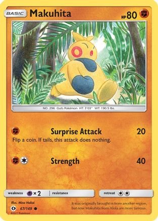 Makuhita (SUM-067) (Reverse Holofoil)