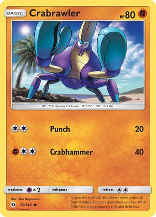 Crabrawler (SUM-072) (Reverse Holofoil)