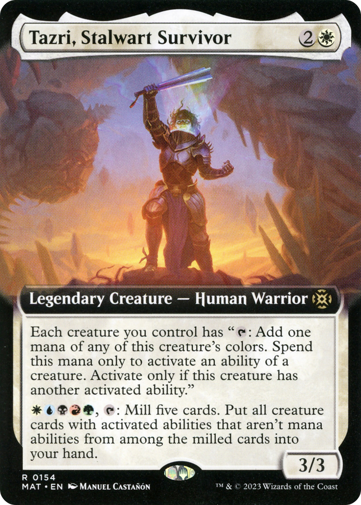 Tazri, Stalwart Survivor (MAT-154) (Extended Art) (Foil)