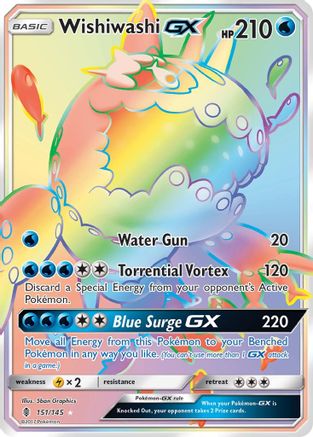Wishiwashi GX (Secret) (GRI-151) (Holofoil)