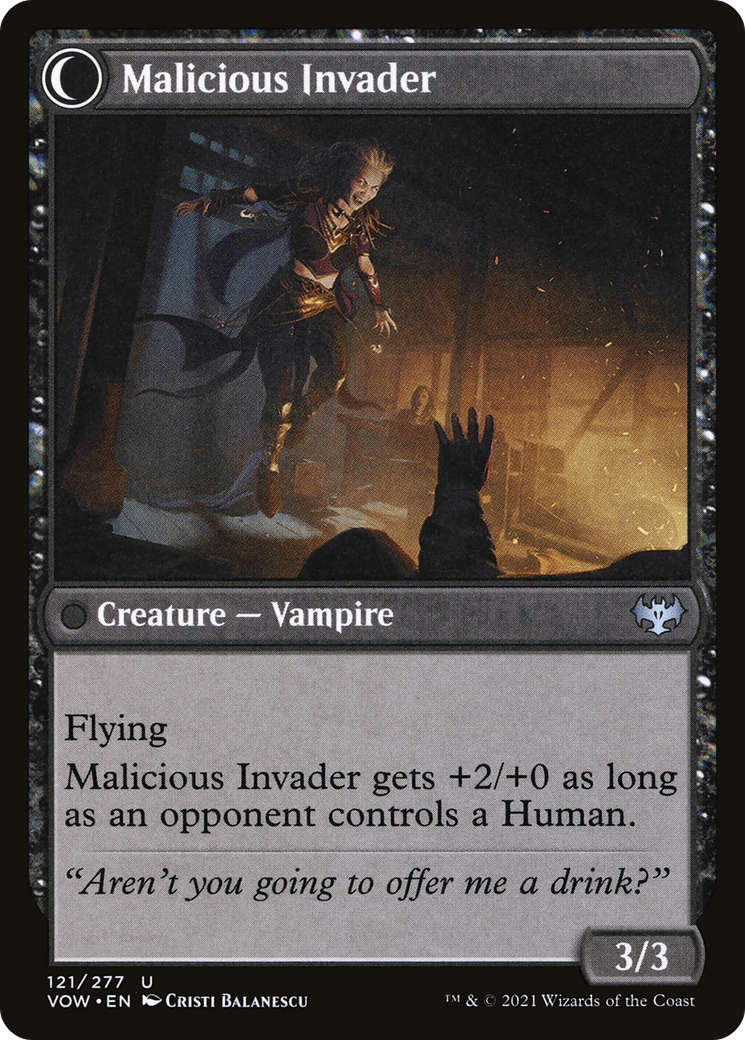 Innocent Traveler // Malicious Invader (VOW-121) (Foil)