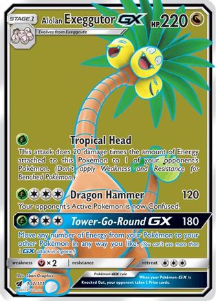 Alolan Exeggutor GX (Full Art) (CIN-107) (Holofoil)