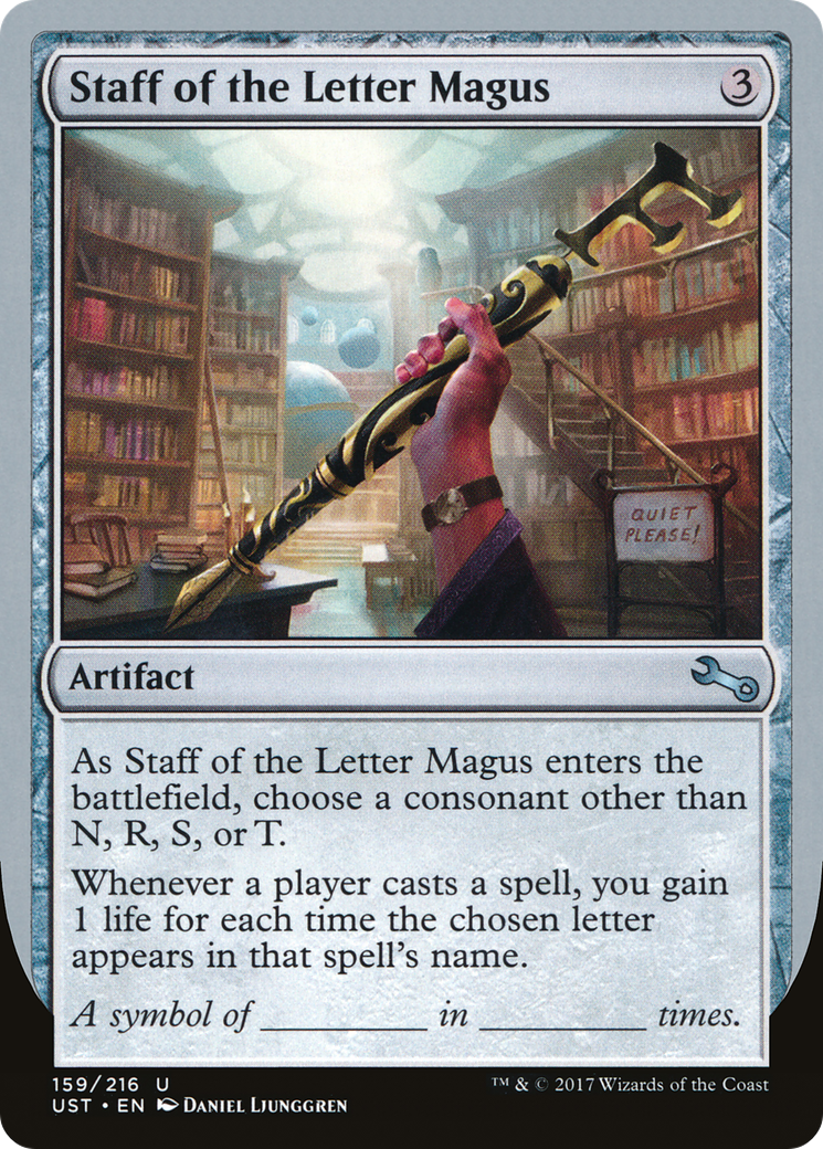 Staff of the Letter Magus (UST-159) (Foil)