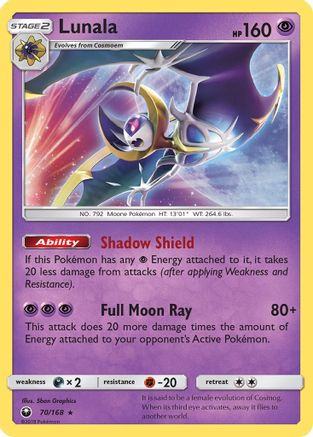 Lunala (CES-070) (Reverse Holofoil)