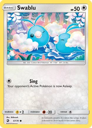 Swablu (57) (DRM-057) (Reverse Holofoil)