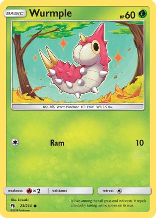 Wurmple (23) (LOT-023) (Reverse Holofoil)