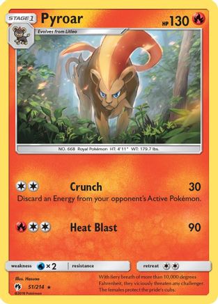 Pyroar (LOT-051) (Reverse Holofoil)