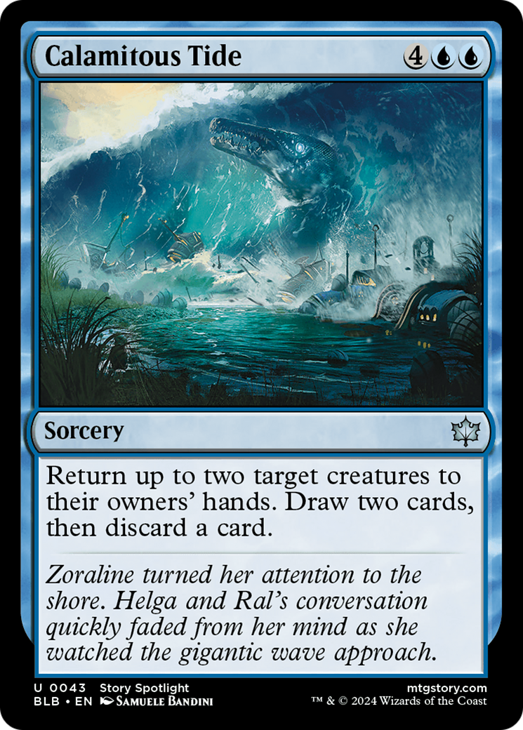 Calamitous Tide (BLB-043) (Foil)