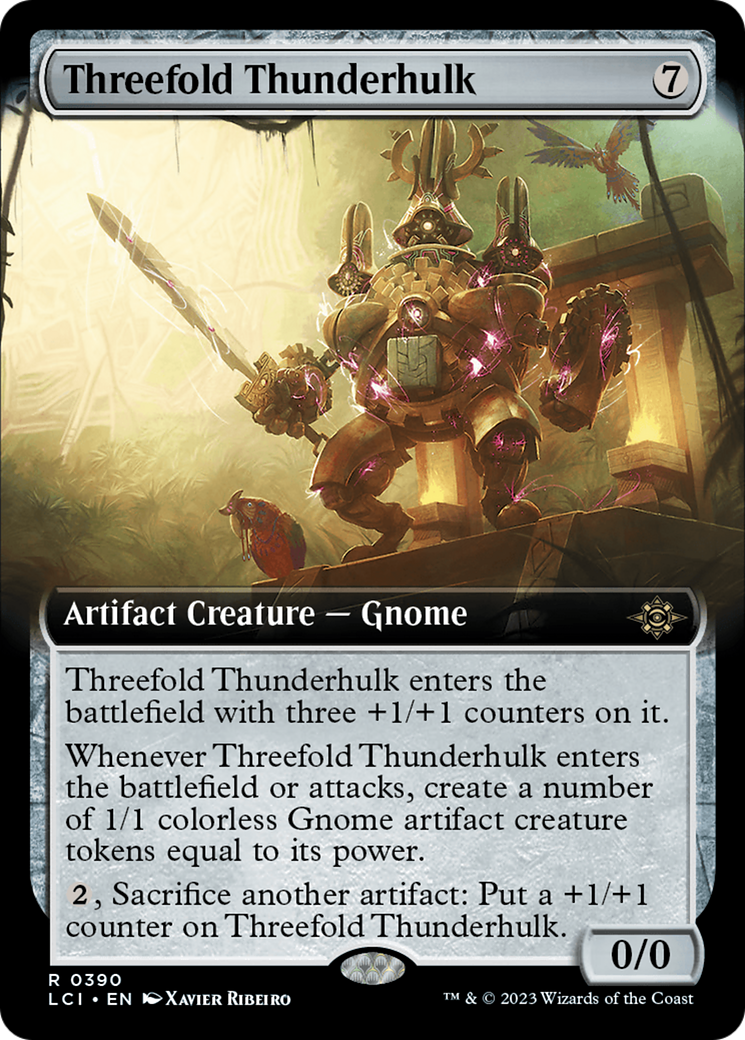Threefold Thunderhulk (LCI-390) (Extended Art) (Foil)