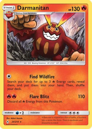 Darmanitan (UNB-024) (Reverse Holofoil)