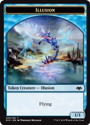 Illusion // Emblem - Serra the Benevolent Double-Sided Token (MH1-5 // 20)