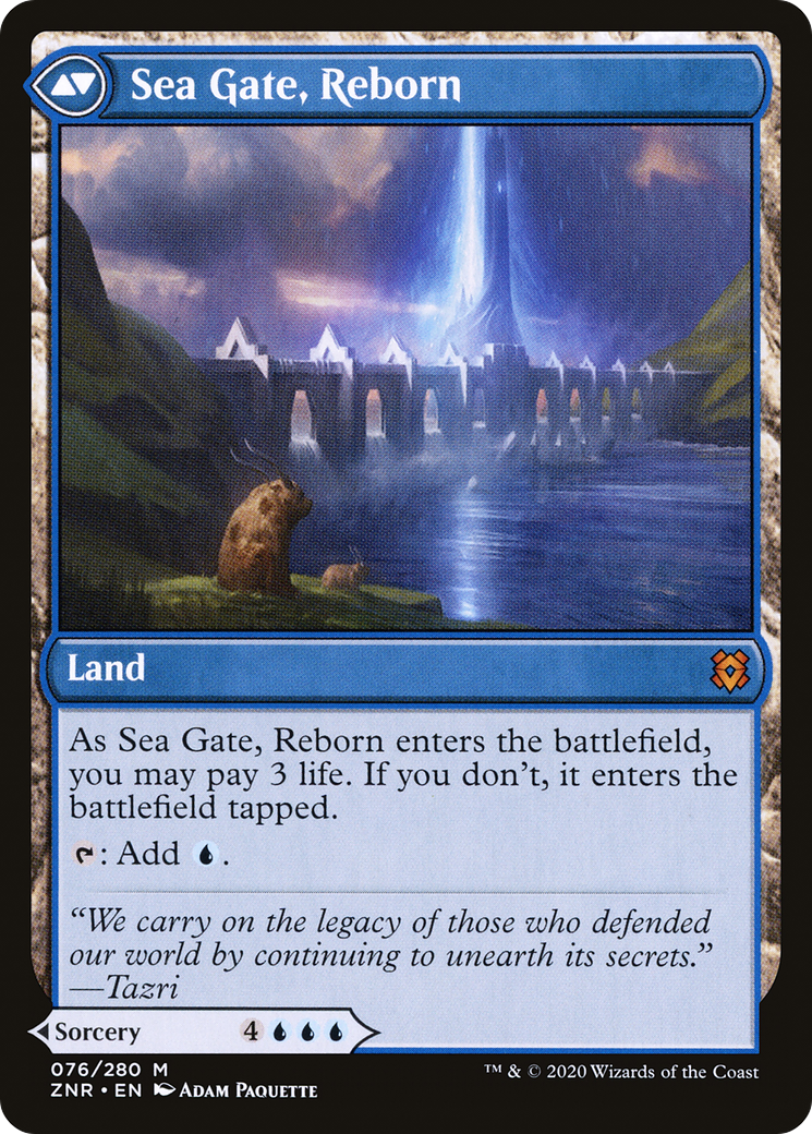 Sea Gate Restoration // Sea Gate, Reborn (ZNR-076) (Foil)