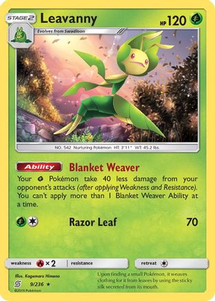 Leavanny (UNM-009) (Reverse Holofoil)