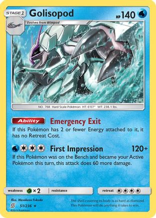 Golisopod (UNM-051) (Reverse Holofoil)