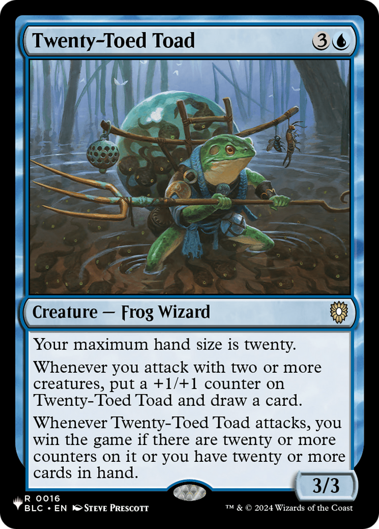 Twenty-Toed Toad (LIST-BLC-16)