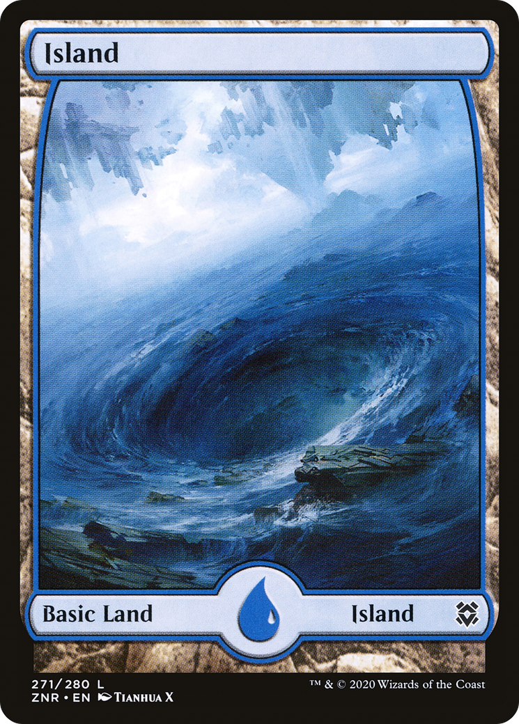 Island (ZNR-271) (Full Art) (Foil)