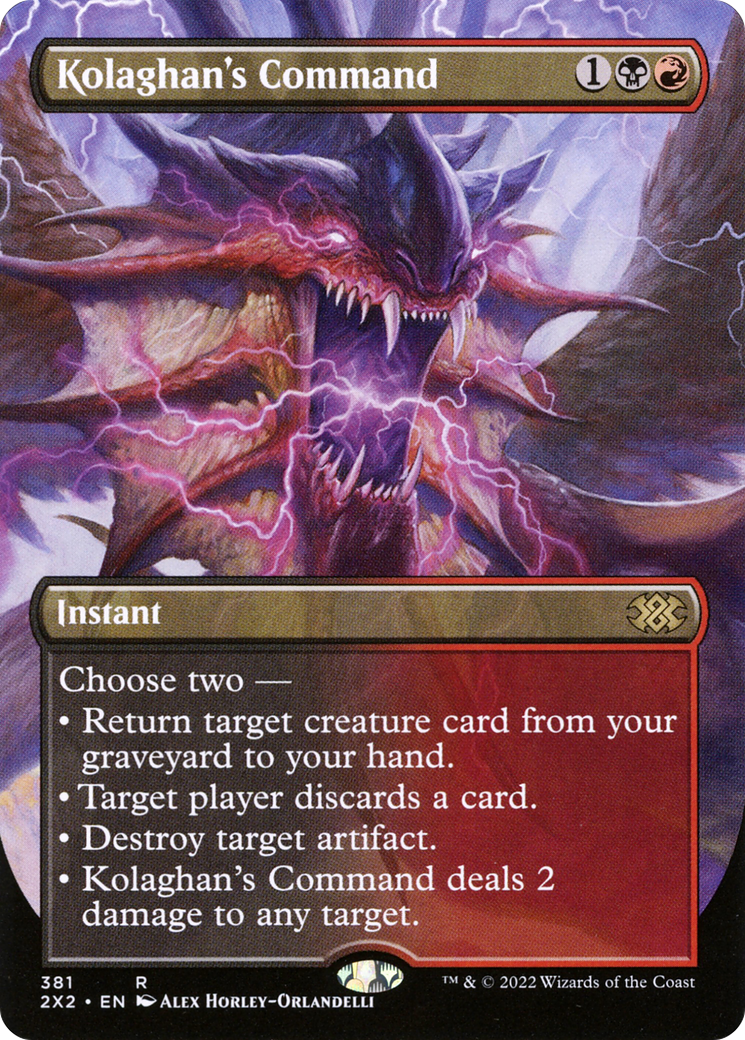 Kolaghan's Command (2X2-381) (Borderless) (Foil)