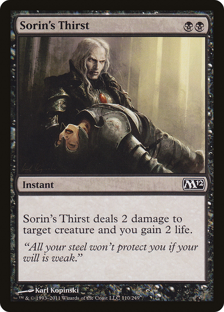 Sorin's Thirst (M12-110) (Foil)