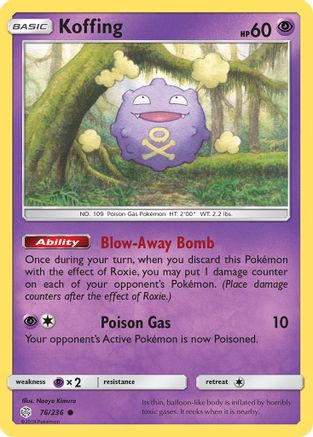 Koffing (CEC-076) (Reverse Holofoil)