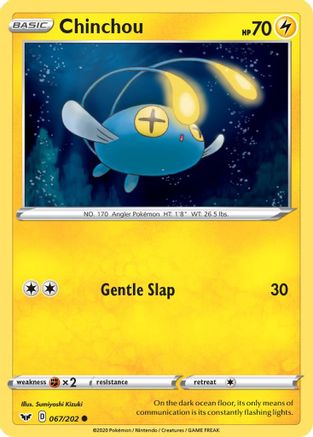 Chinchou (067) (SSH-067) (Reverse Holofoil)