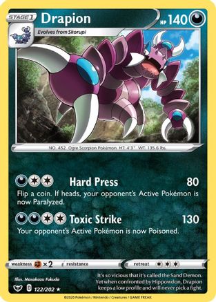 Drapion (SSH-122) (Reverse Holofoil)