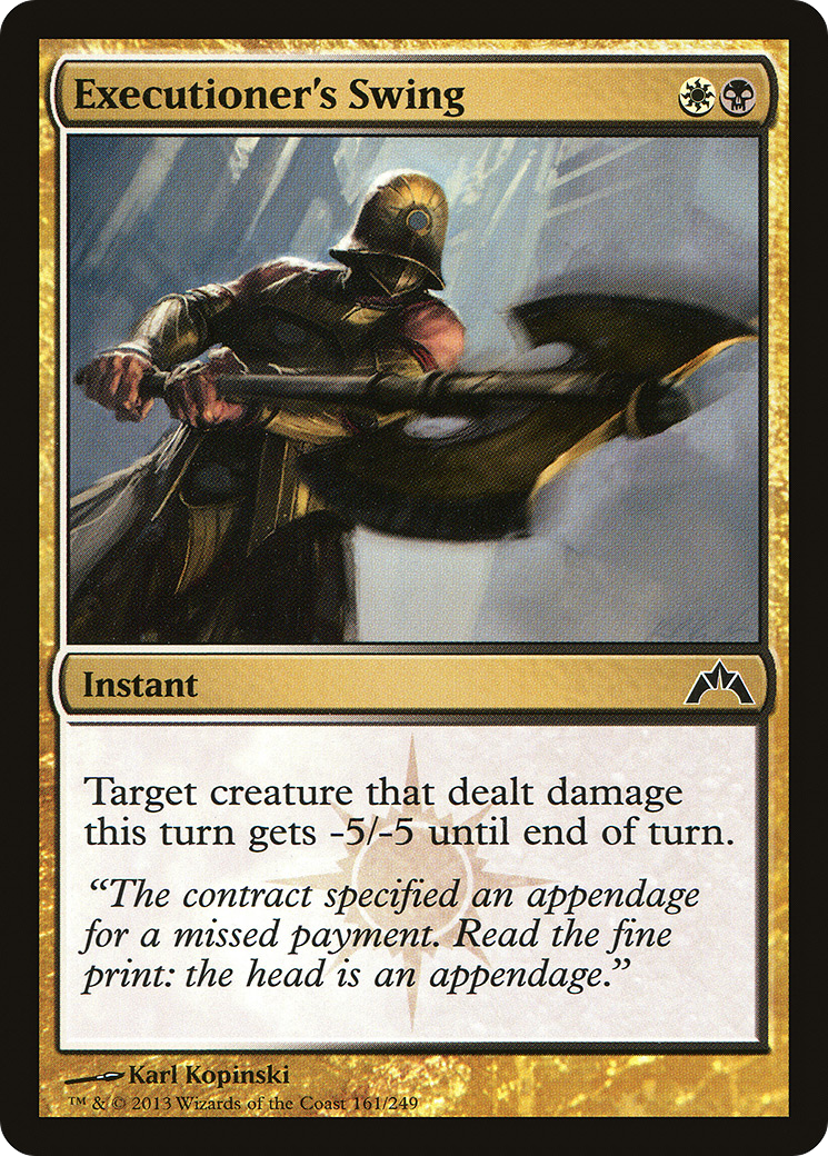 Executioner's Swing (GTC-161) (Foil)