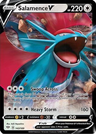 Salamence V (DAA-143) (Holofoil)