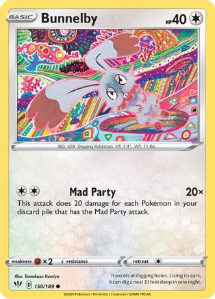 Bunnelby (DAA-150) (Reverse Holofoil)