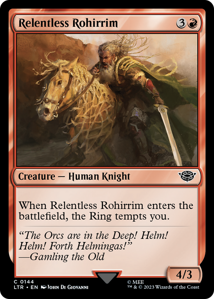 Relentless Rohirrim (LTR-144) (Foil)