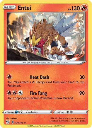 Entei (BST-020) (Holofoil)