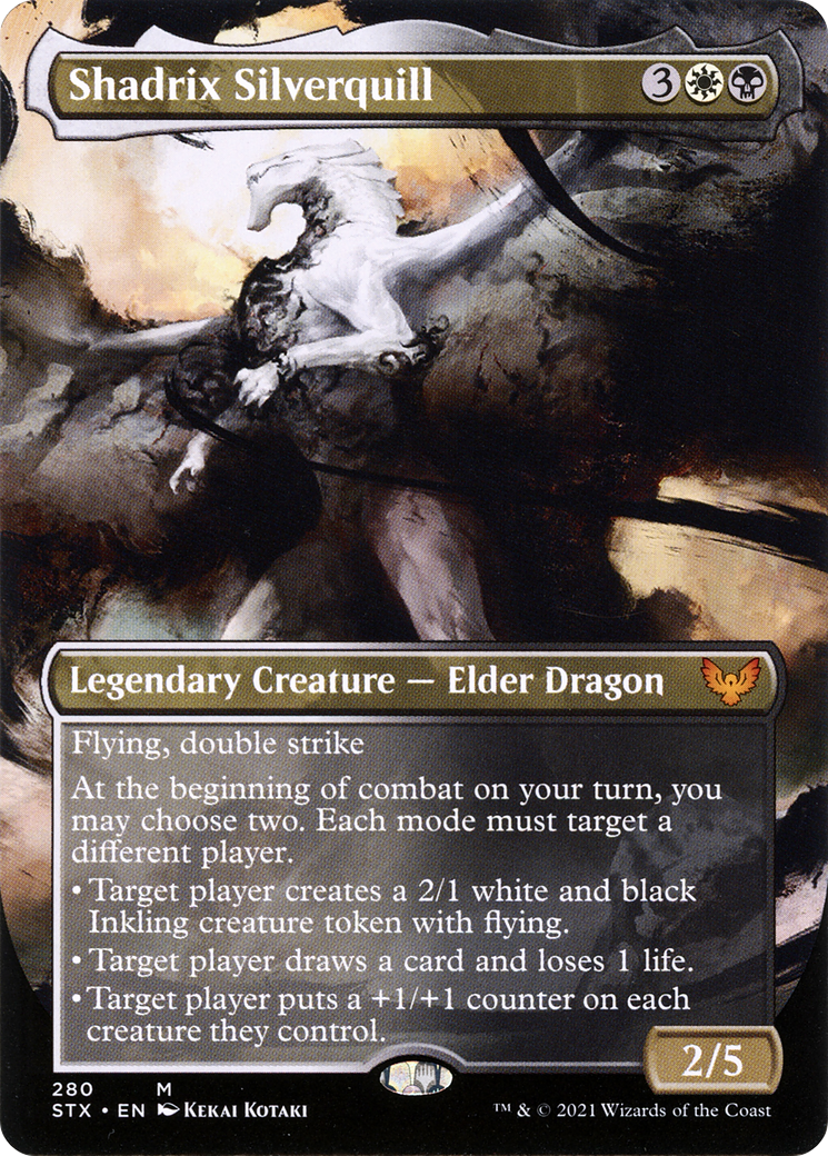 Shadrix Silverquill (STX-280) (Borderless) (Foil)
