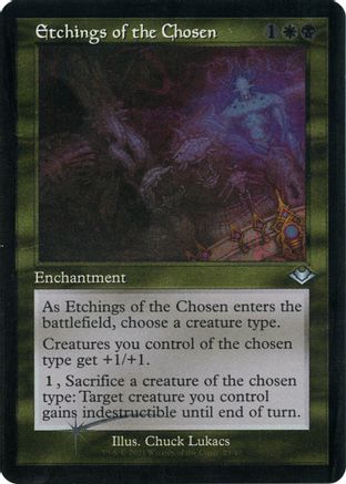 Etchings of the Chosen (Retro Frame) (H1R-025) (Etched Foil)