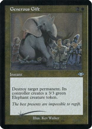 Generous Gift (Retro Frame) (H1R-002) (Etched Foil)