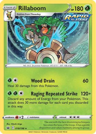 Rillaboom (CRE-018) (Reverse Holofoil)