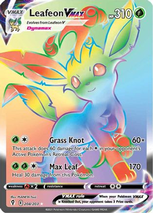 Leafeon VMAX (Secret) (EVS-204) (Holofoil)