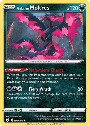 Galarian Moltres (EVS-093) (Holofoil)