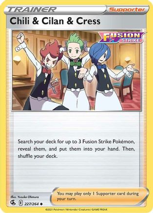 Chili & Cilan & Cress (FST-227) (Reverse Holofoil)